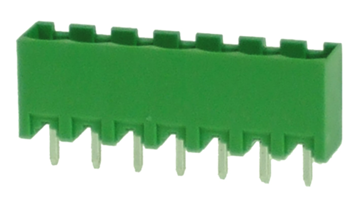 RS PRO 5.0mm Pitch 7 Way Pluggable Terminal Block, Header, Through Hole