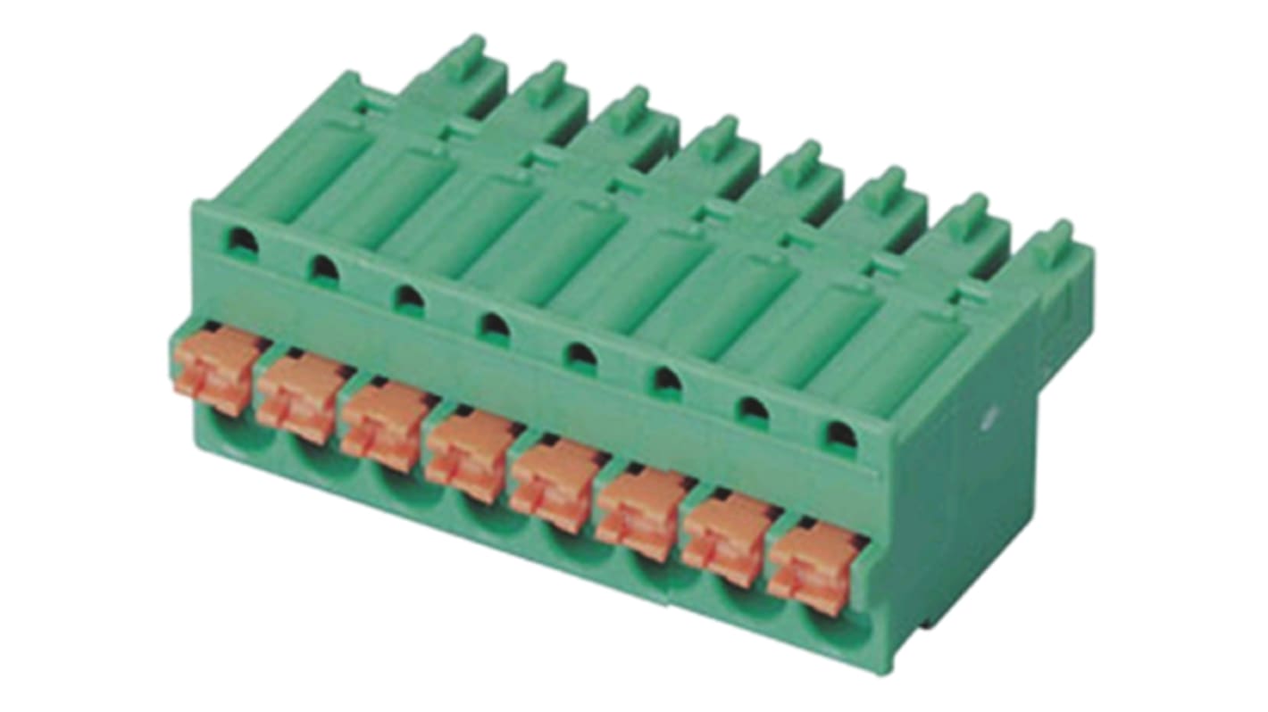 RS PRO 3.81mm Pitch 8 Way Pluggable Terminal Block, Plug, PlugIn