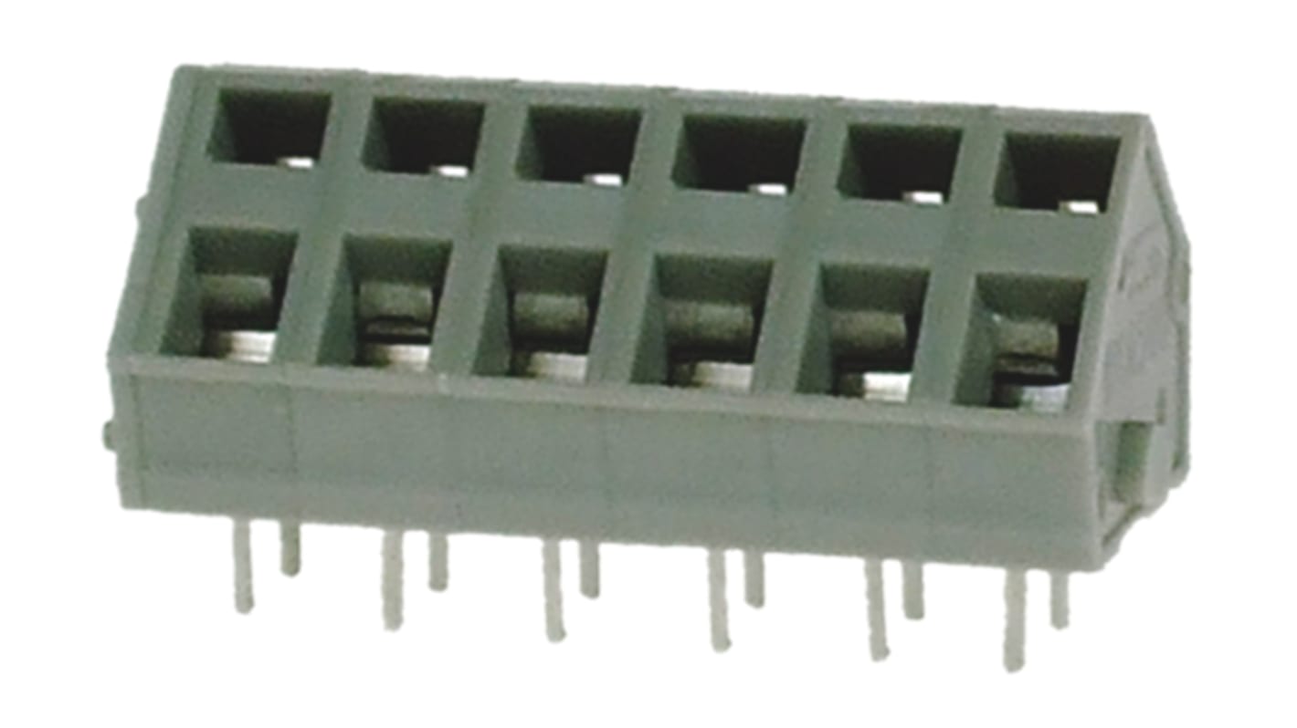 RS PRO PCB Terminal Block, 6-Contact, 5mm Pitch, Through Hole Mount, 1-Row, Screw Termination