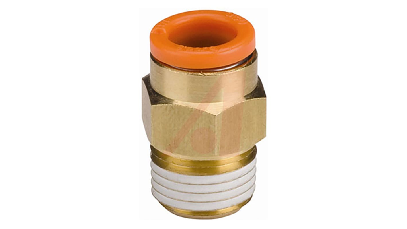 SMC KQ2 Series, NPT 1/2 Male, Threaded-to-Tube Connection Style