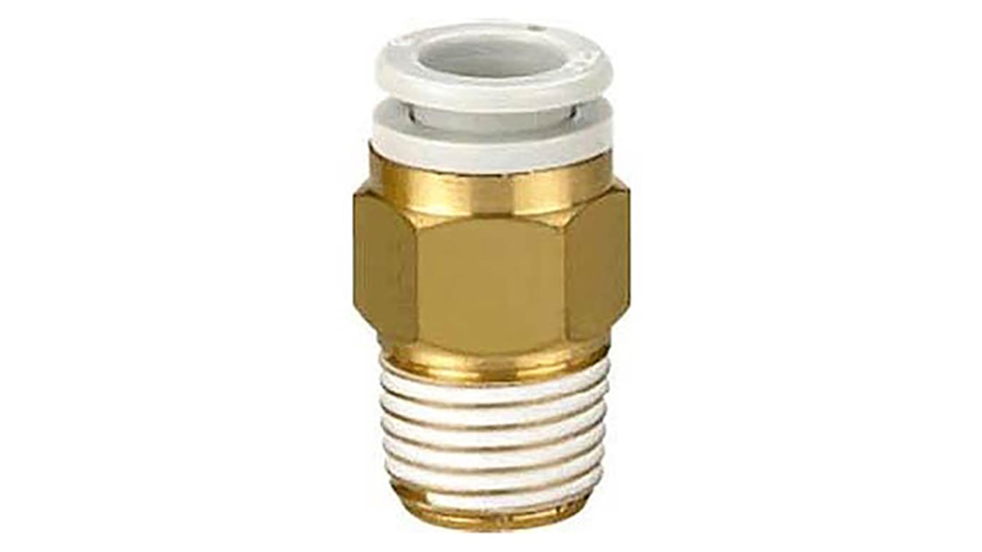 SMC KQ2 Series, NPT 1/4 Male, Threaded-to-Tube Connection Style