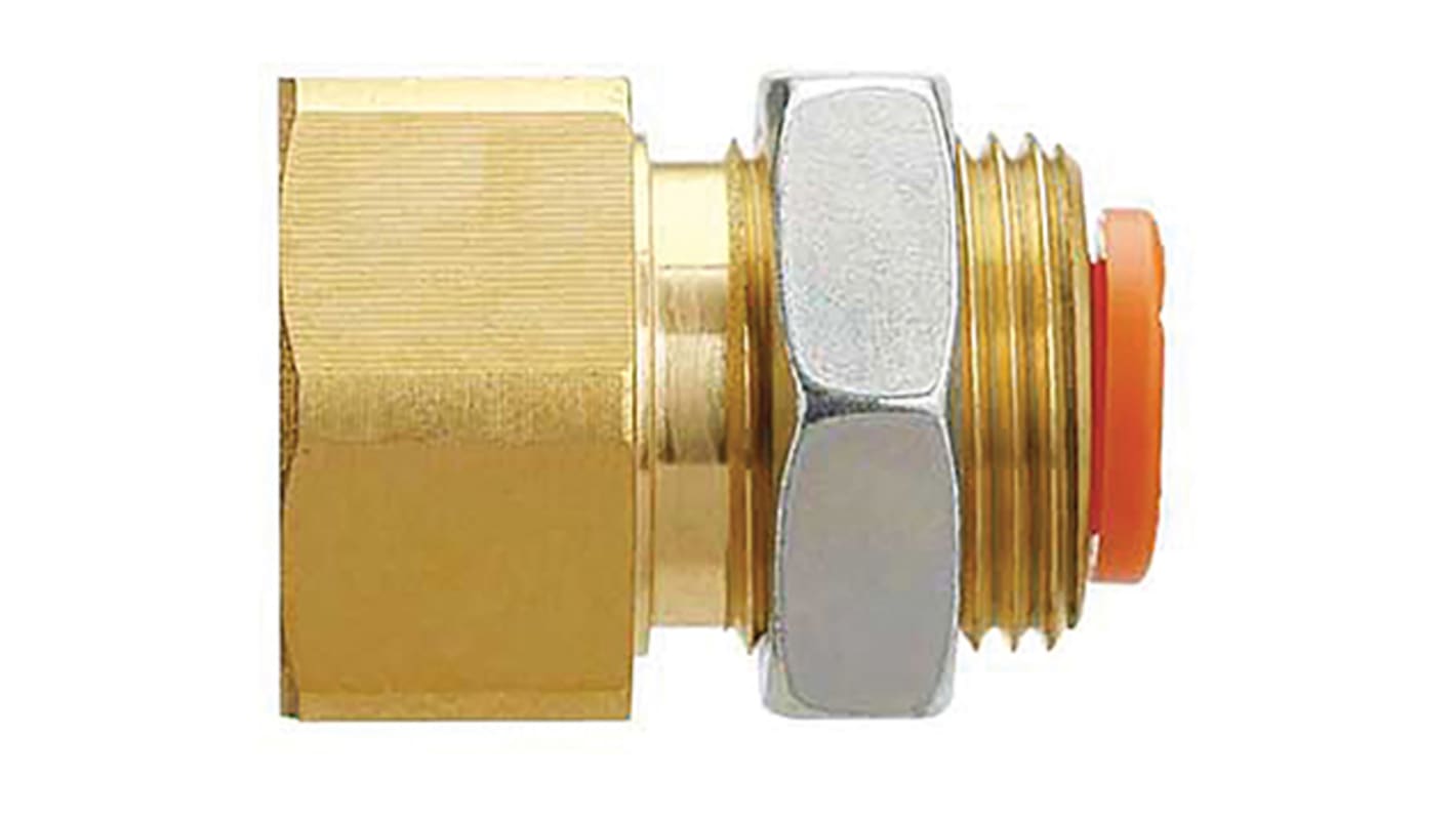 SMC KQ2 Series Straight Threaded Adaptor, G 1/4 Male to Push In 6 mm, Threaded-to-Tube Connection Style