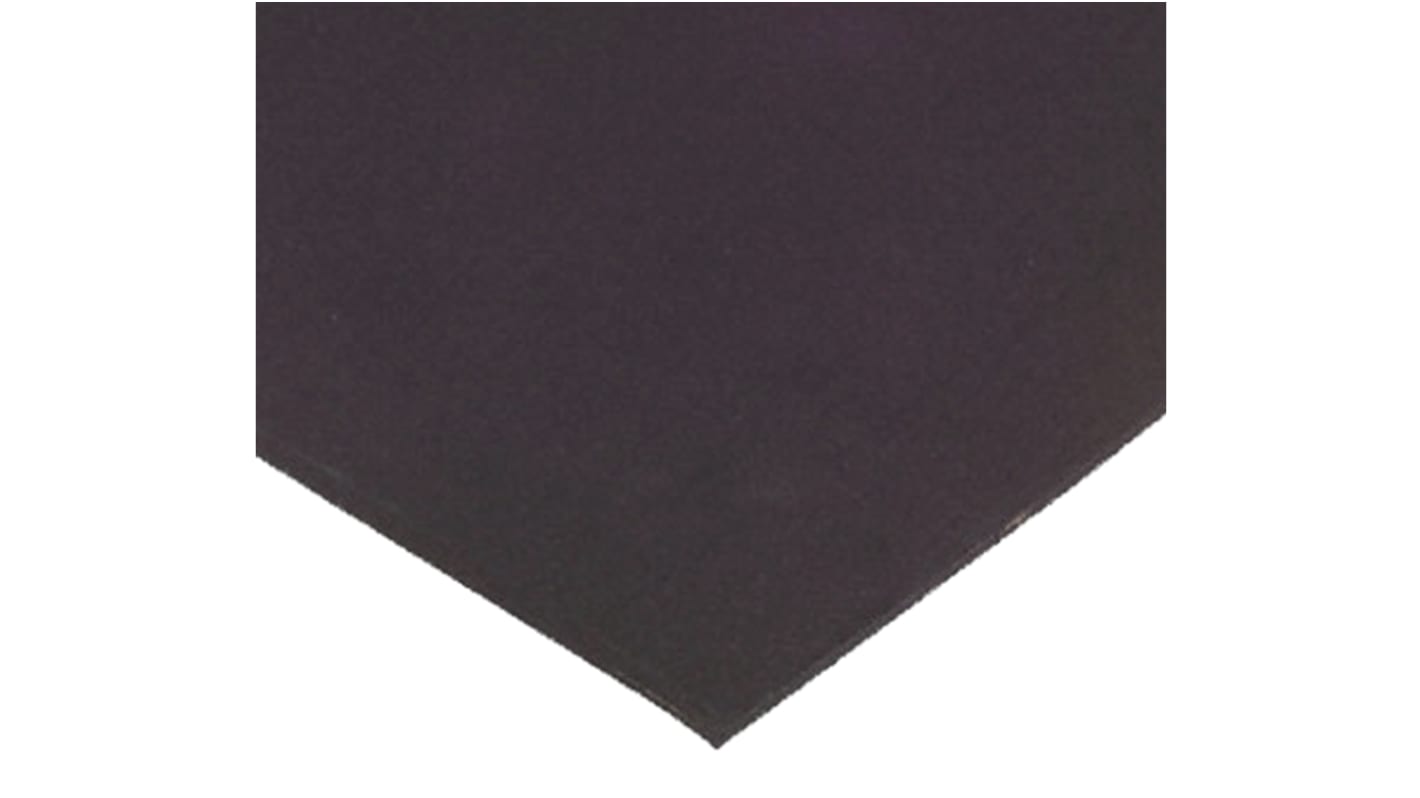 Lámina de caucho de Goma natural Negro RS PRO, densidad 1.5g/cm³, 1m x 600mm x 3mm