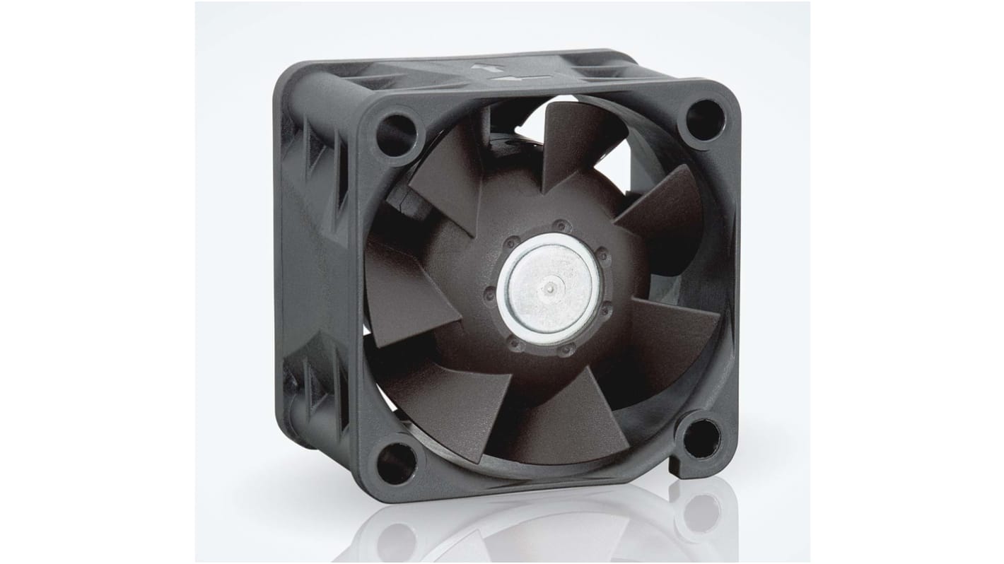 ebm-papst 420 J Series Axial Fan, 24 V dc, DC Operation, 31m³/h, 4.3W, IP20, 40 x 40 x 28mm