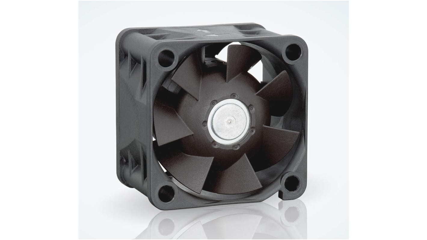 Ventilador Axial ebm-papst 420 J de 40 x 40 x 28mm, 24 V dc, 6.9W, 17250rpm, caudal 38m³/h, salida PWM, tacómetro, IP20