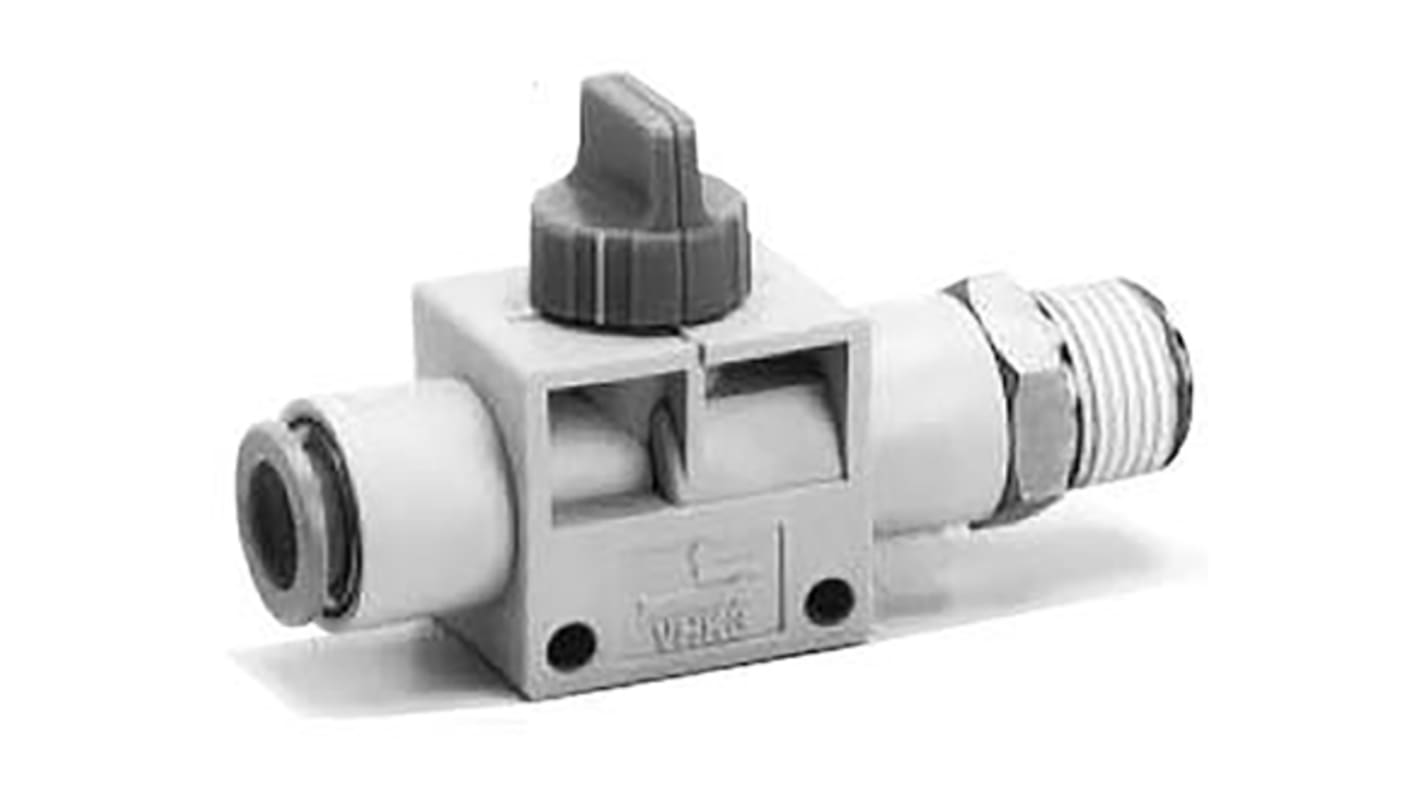 SMC Knob 3/2 Pneumatic Manual Control Valve VHK Series, 0.3in