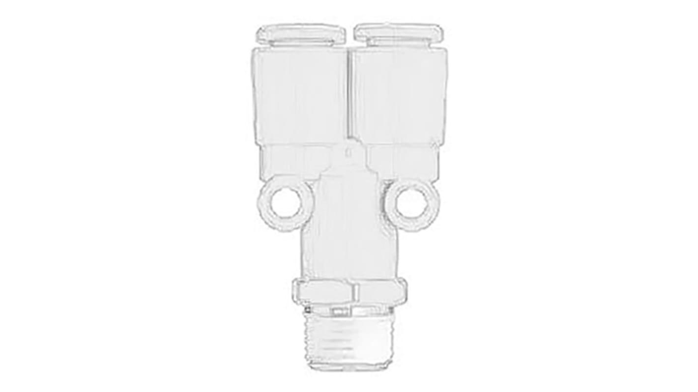 SMC KQ2, Gewinde-zu-Rohr, R3/8 Stecker, 1 MPa, 3 MPa