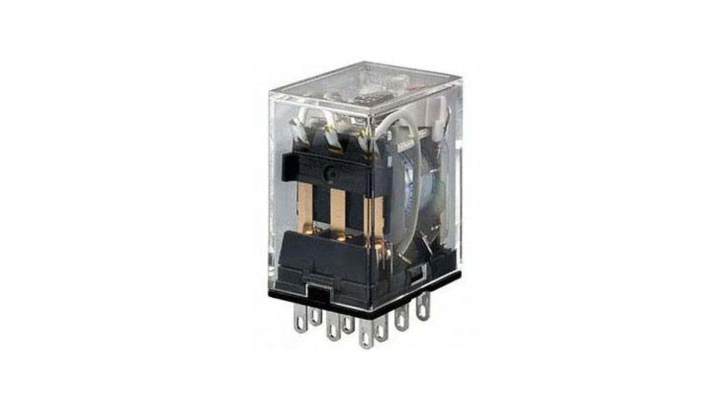 Omron Plug In Power Relay, 120V ac Coil, 5A Switching Current, 3PDT