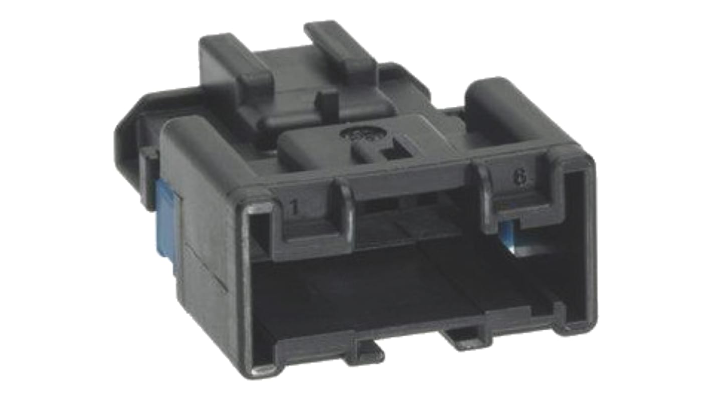 Molex NSCC Automotive, Kfz-Steckverbinder, Crimp-Gehäuse, Stecker, 6-polig, Schwarz / 1-reihig