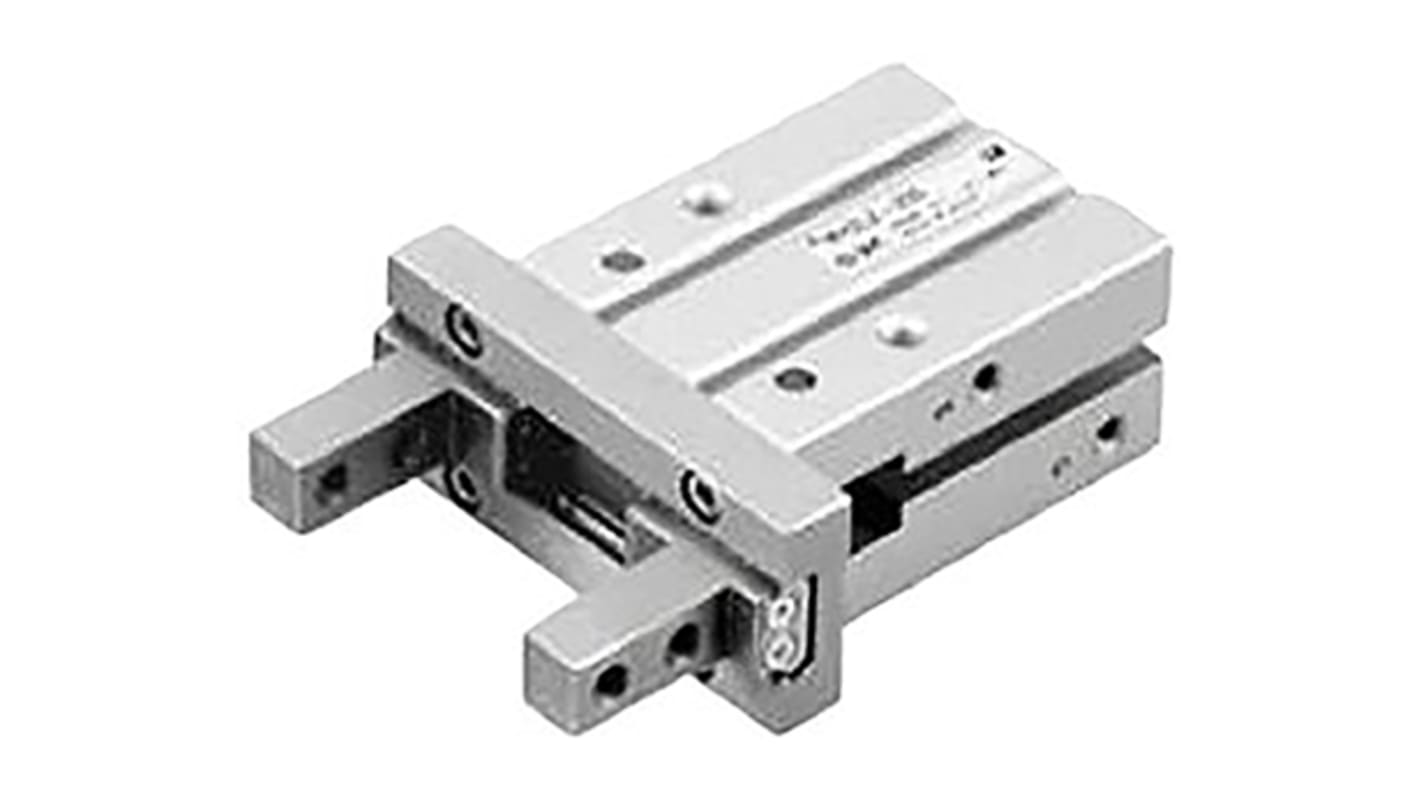 Pinza pneumatica, SMC MHZJ2-10DS, serie MHZ, 2 dita, Doppio effetto, 0,2 → 0,7 MPa max, attacco M3 x 0.5, presa