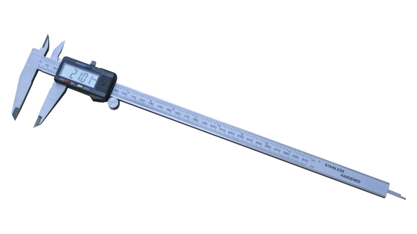 RS PRO 300mm Digital Caliper Caliper 0.01 mm Resolution, Metric & Imperial