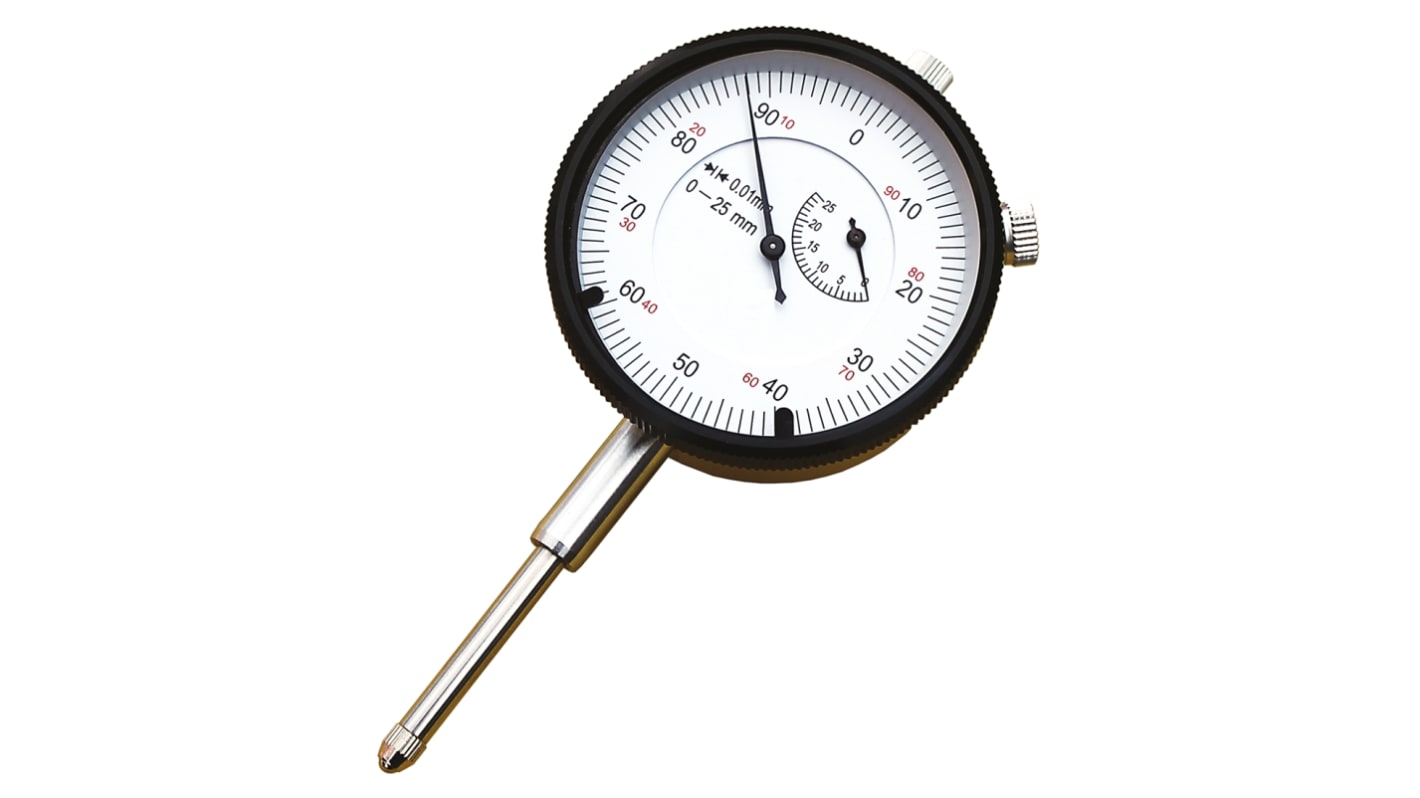 RS PROImperial Dial Indicator, Maximum of 0.5 in Measurement Range, 0.001 in Resolution , ±0.008 mm Accuracy