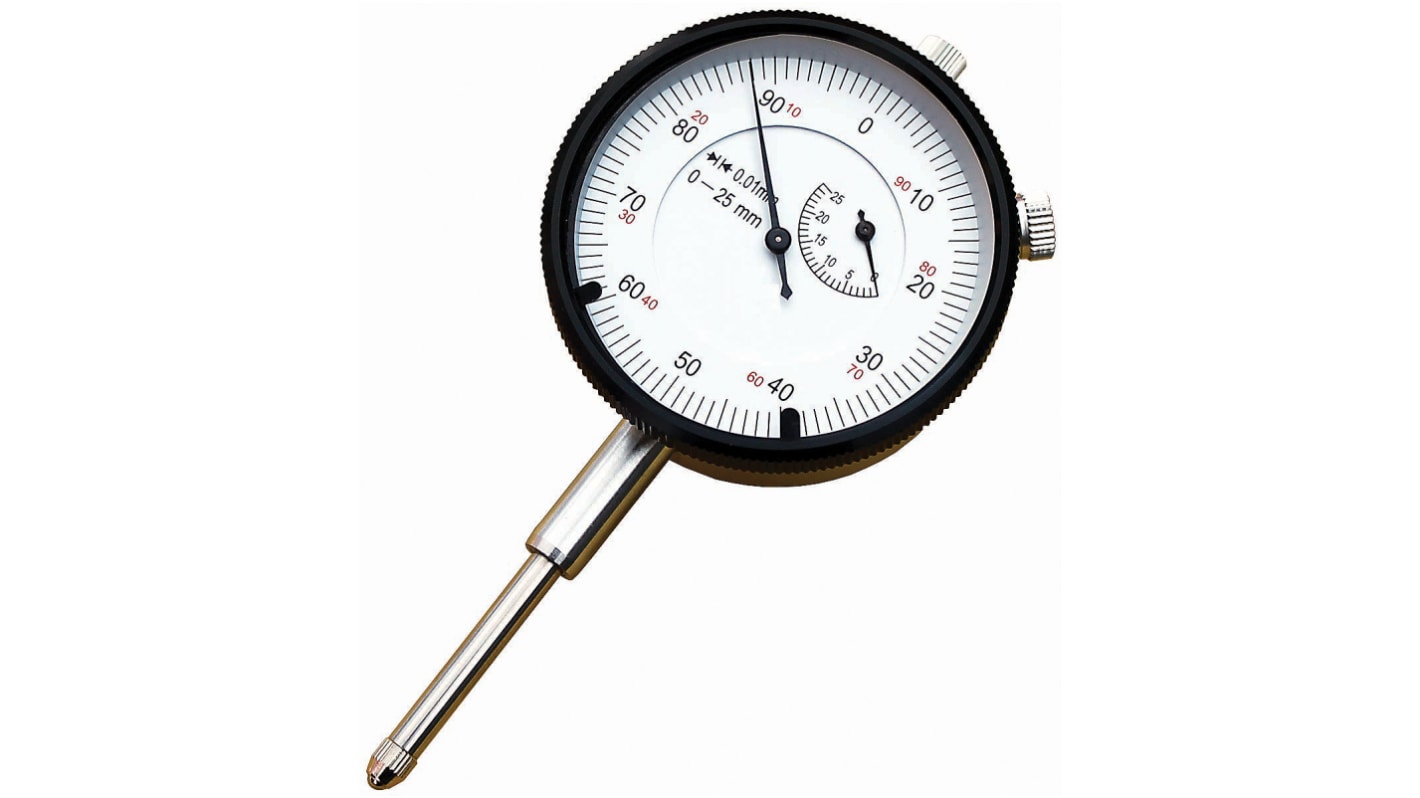 RS PROImperial Dial Indicator, Maximum of 1 in Measurement Range, 0.001 in Resolution , 0.001 in Accuracy With UKAS