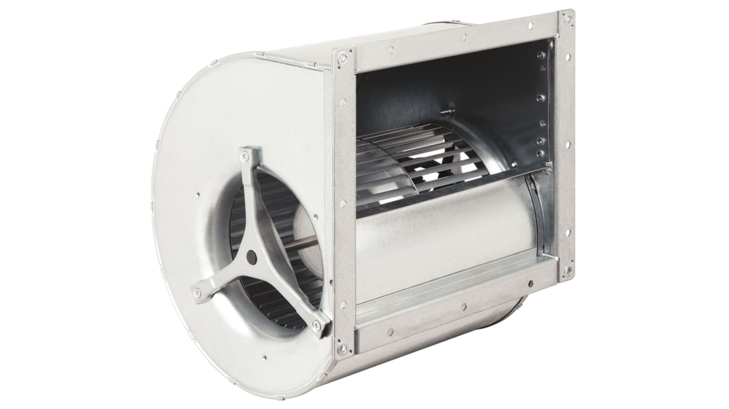 Ventilador centrífugo ebm-papst de 333 x 296 x 309mm, alim 230 V ac, salida Open Collector, 1130rpm