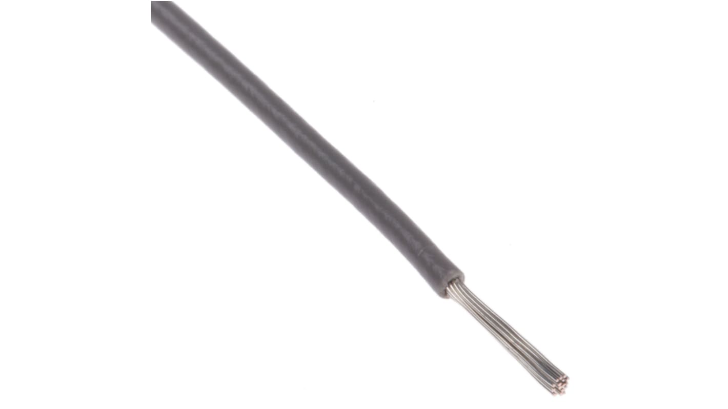 Fils de câblage RS PRO BS3G210, 0,08 mm², Gris, 28 AWG, 100m, 300 V