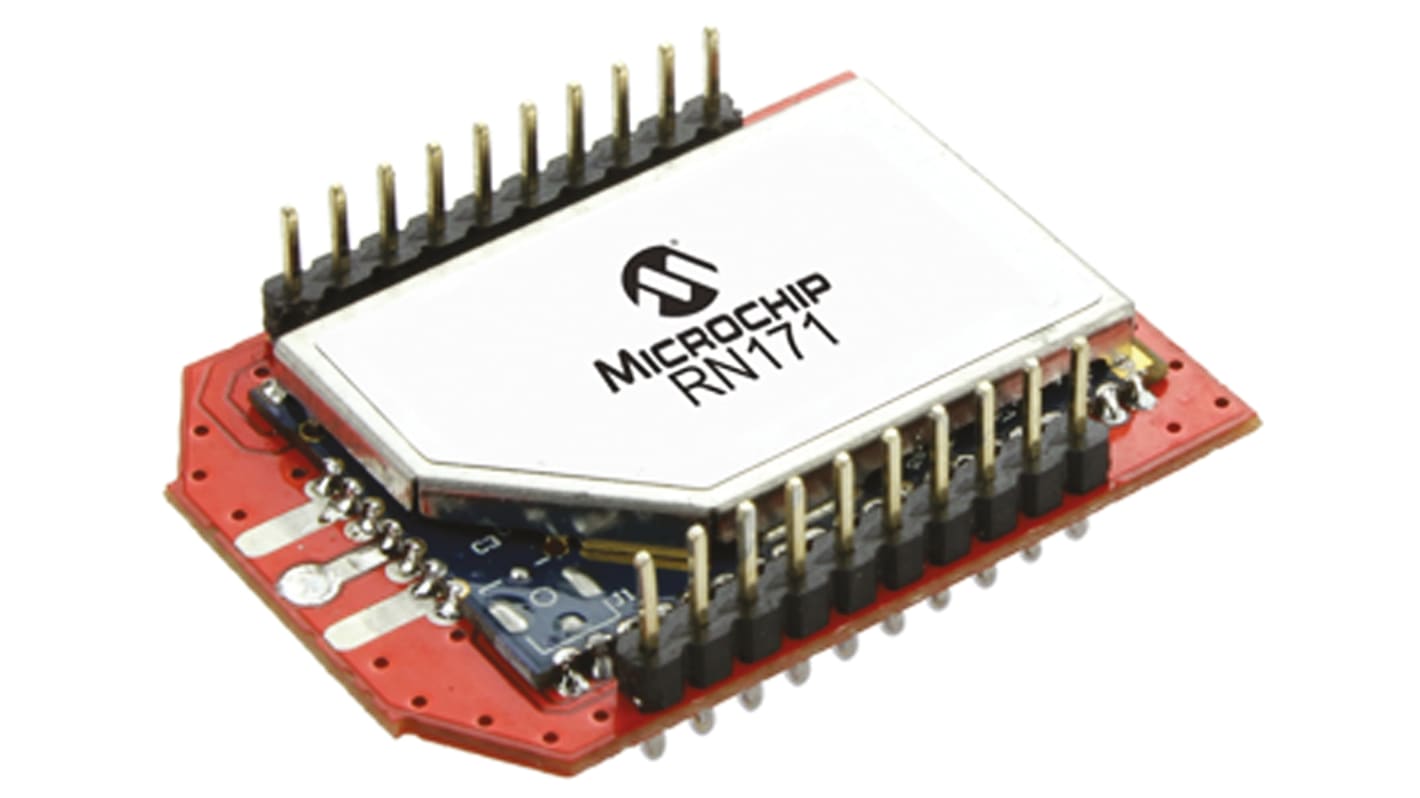 Módulo wifi Microchip, RN171XVU-I/RM, 802.11b/g, WEP, WPA, WPA2, Interfáz GPIO, , 3 to 3.7V, 26.67 x 17.78 x 3.18mm