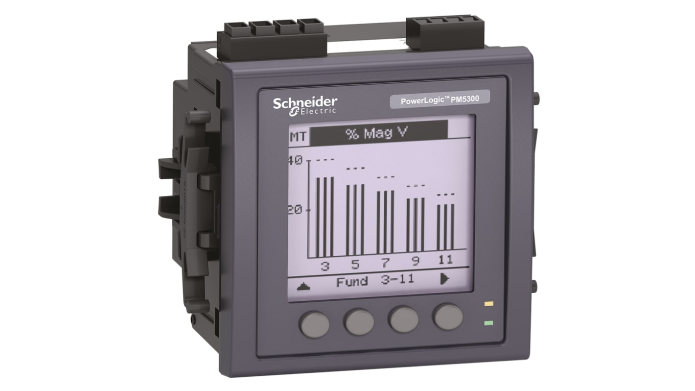 Schneider Electric PM5000 Energiemessgerät LCD 92mm x 92mm / 3-phasig, Impulsausgang