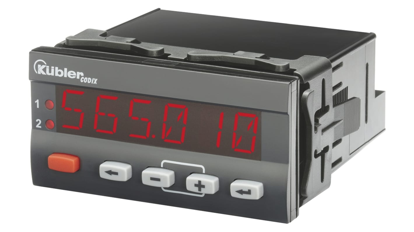 Kübler CODIX 565 LED Digital Panel Multi-Function Meter for Current, 45mm x 92mm