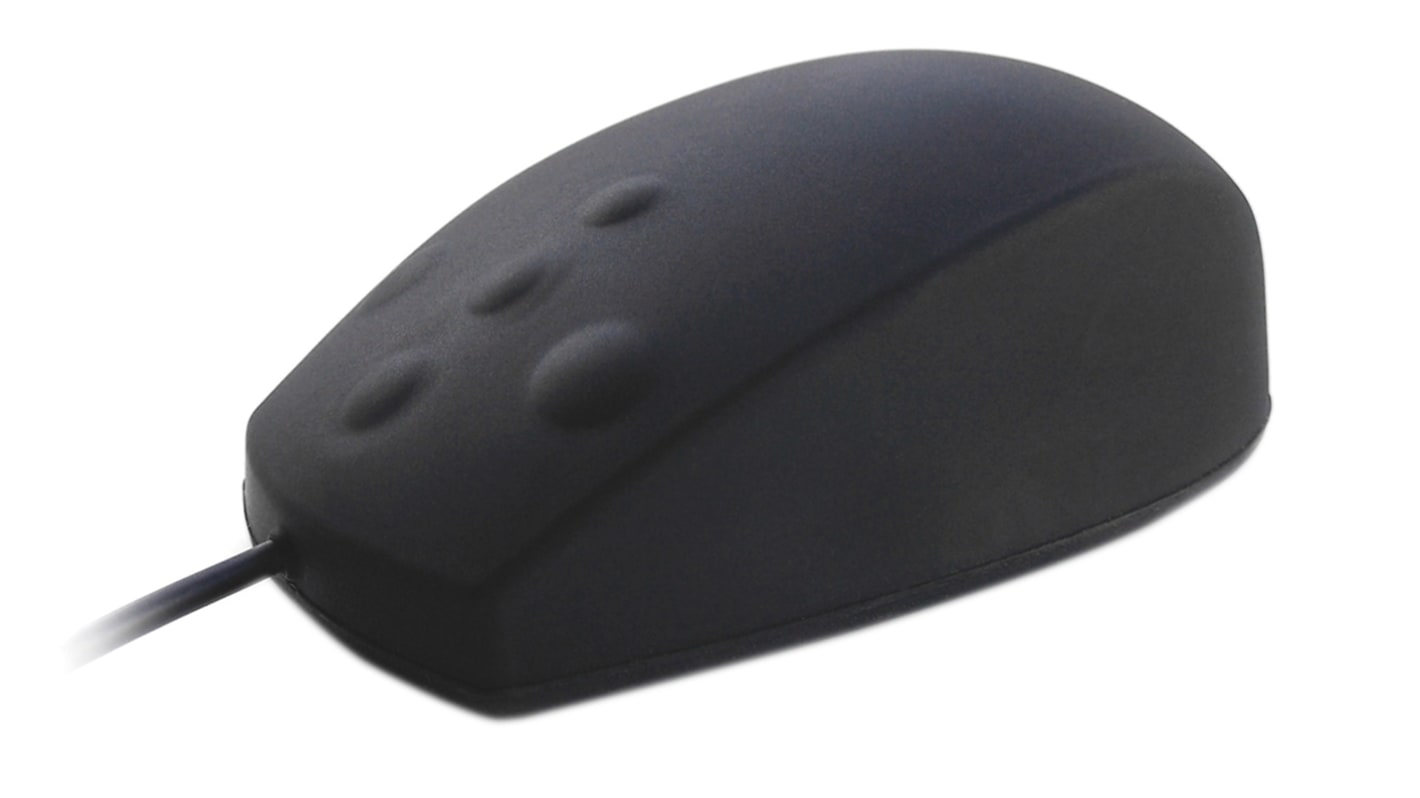 Mouse Ottico Medico Nero PS/2, USB Cablato Ceratech, pulsanti 5