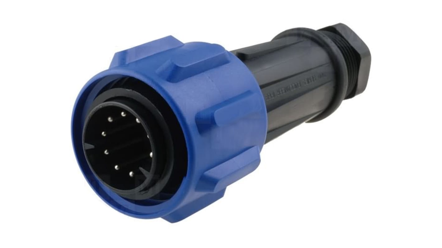 Bulgin Circular Connector, 10 Contacts, Cable Mount, Plug, Male, IP68, Buccaneer 900 Series