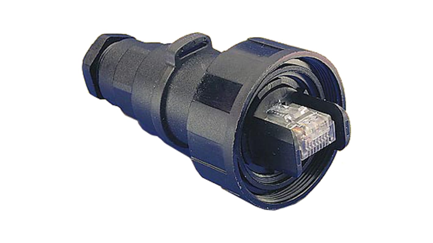 Bulgin PX0 Series Male Ethernet Connector, Cable Mount