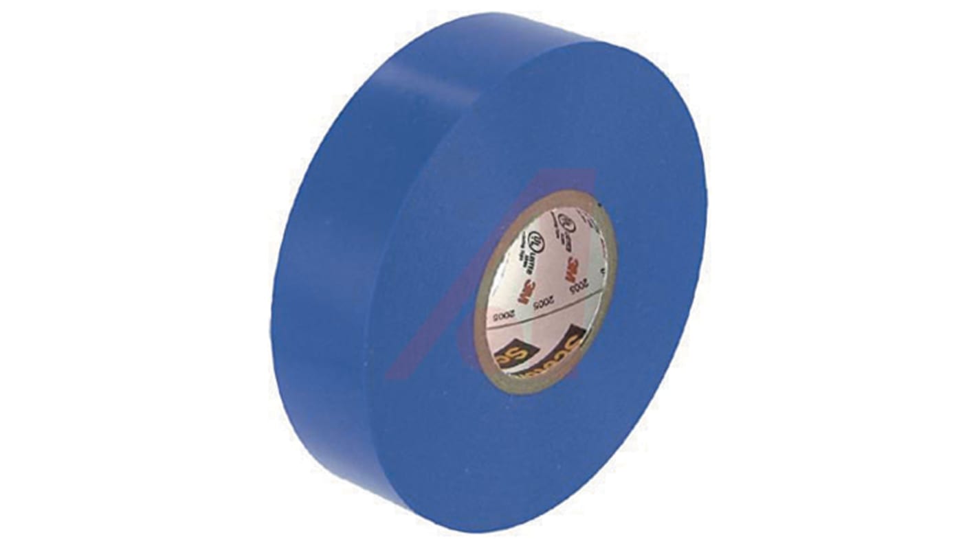 3M Scotch 35 Blue Polyvinyl Chloride Electrical Insulation Tape, 19mm x 20m