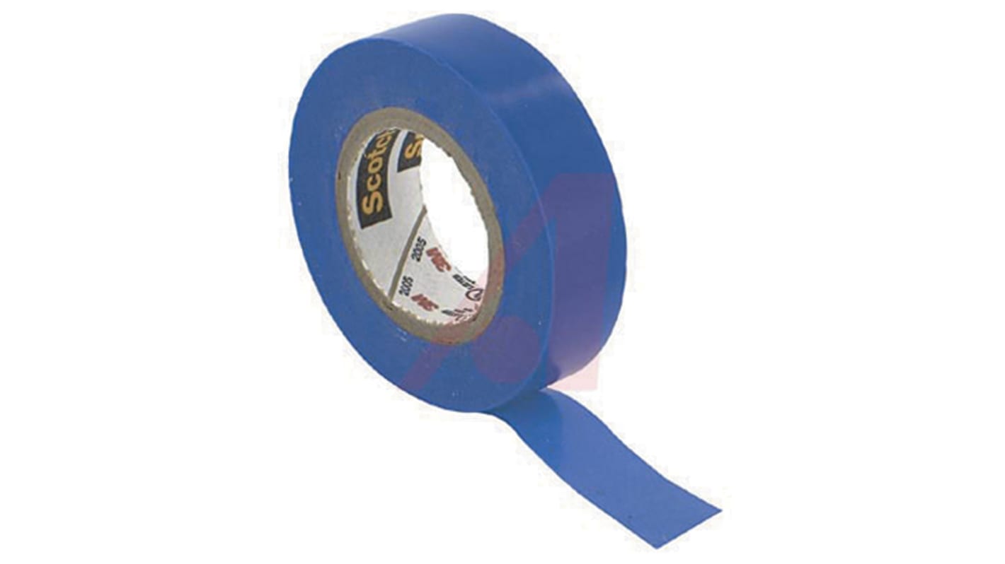 3M Scotch 35 Blue Polyvinyl Chloride Electrical Insulation Tape, 12.7mm x 6m