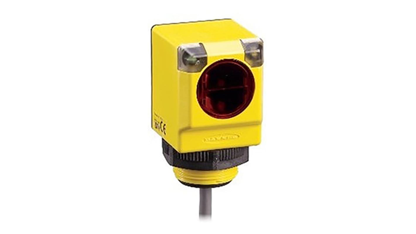 Banner Retroreflective Photoelectric Sensor, Block Sensor, 6 m Detection Range