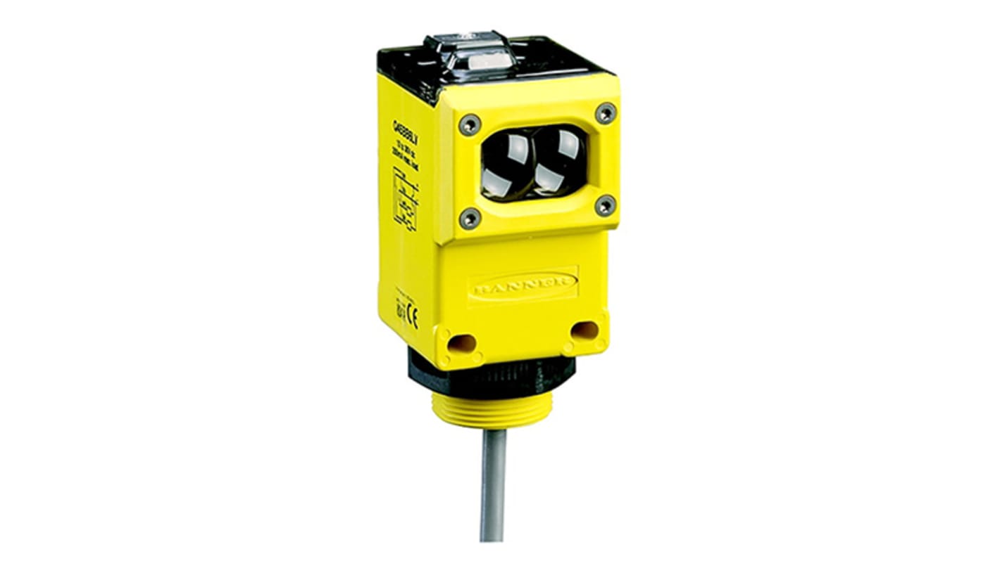 Banner Retroreflective Photoelectric Sensor, Block Sensor, 6 m Detection Range