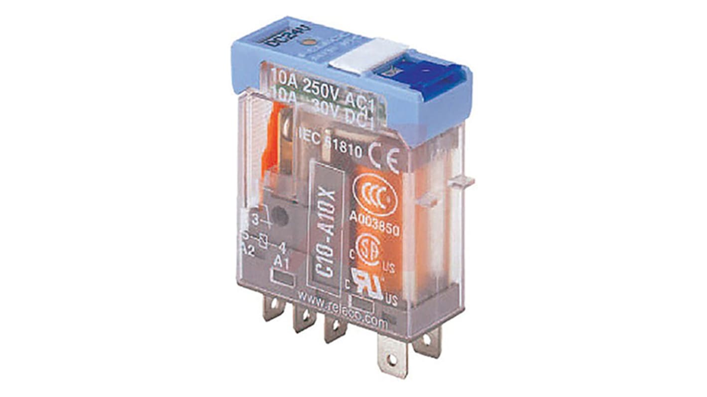 Relais de puissance Turck C10-A10, 1 RT, bobine 24V c.c. Enfichable 700mW