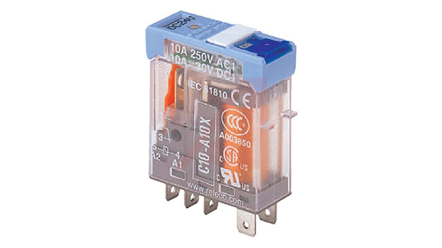 Relais de puissance Turck C10-A10, 1 RT, bobine 24V c.c. Enfichable 700mW