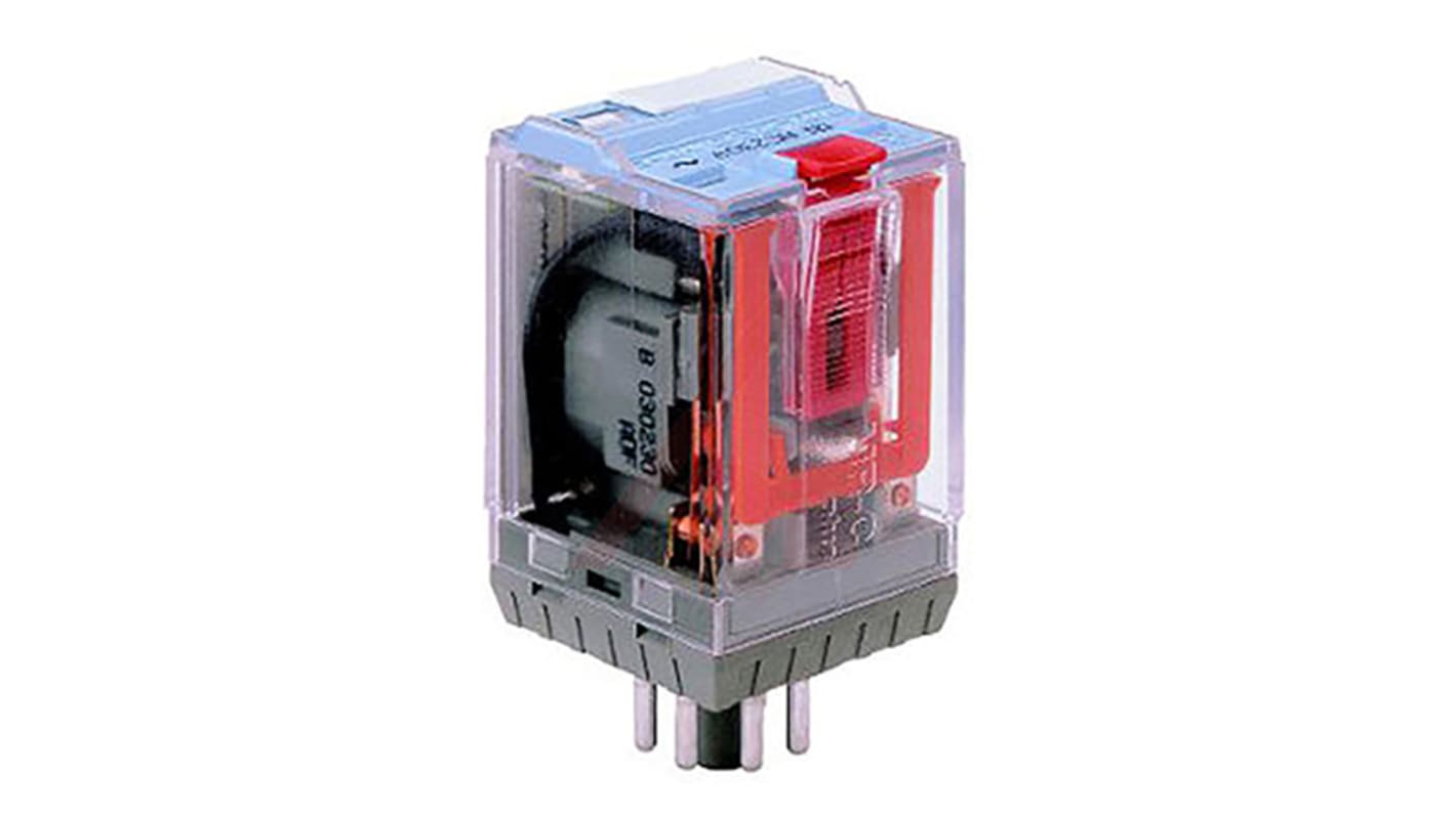 Przekaźnik mocy 24V dc DPDT Turck 1.3W, Wciskane 433Ω Wciskane