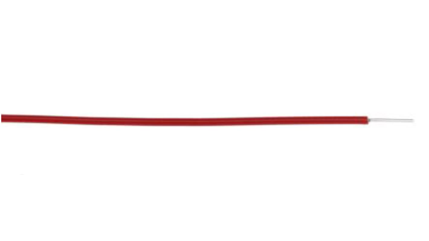 Alpha Wire Einzeladerleitung 0,33 mm², 22 AWG 30m Rot PVC isoliert Ø 1.45mm UL1007