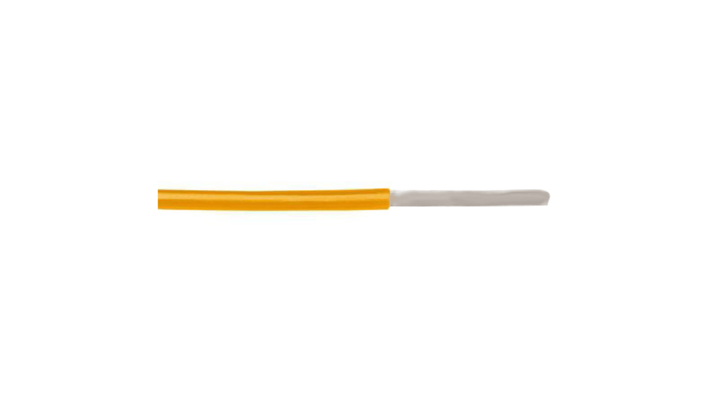 Alpha Wire 3057 Series Orange 1.3 mm² Hook Up Wire, 16 AWG, 1/1.29 mm, 30m, PVC Insulation