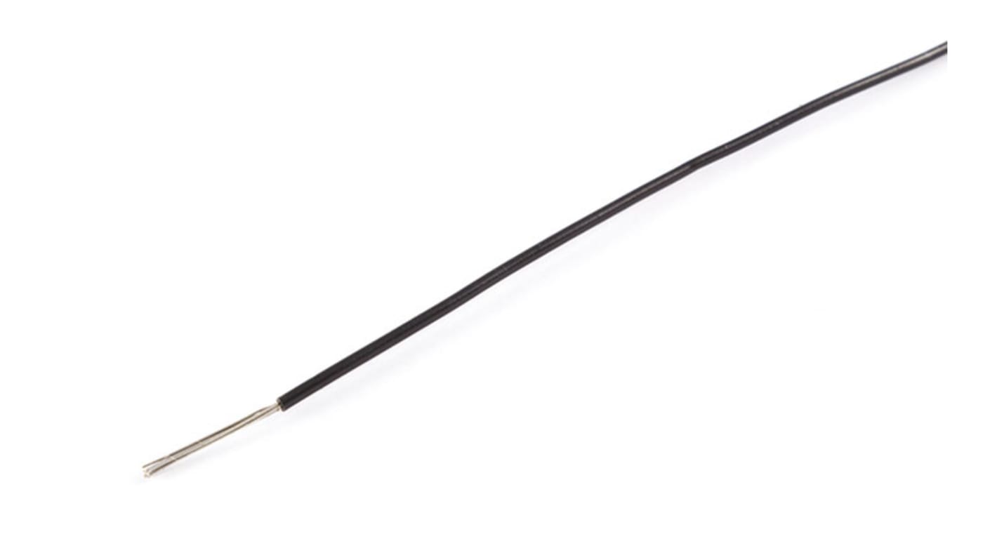 AXINDUS KY30 Series Black 0.22 mm² Hook Up Wire, 24 AWG, 7/0.2 mm, 200m, PVC Insulation