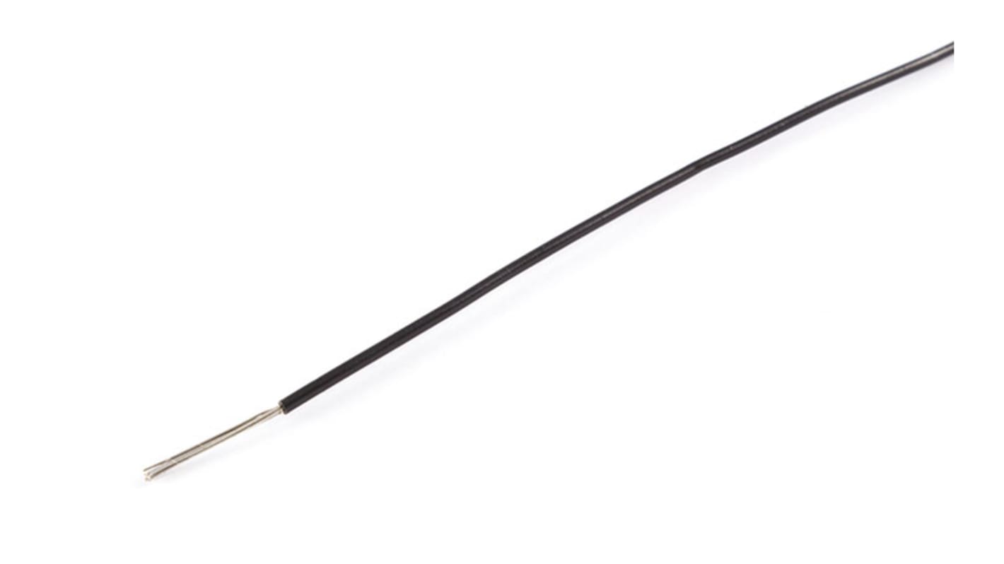 AXINDUS KY30 Series Black 0.6 mm² Hook Up Wire, 20 AWG, 19/0.2 mm, 200m, PVC Insulation