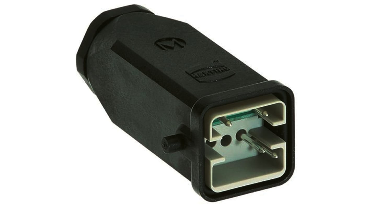 HARTING HAN Brid Industrie-Steckverbinder Kontakteinsatz, 6-polig 10A Stecker, für Geschirmtes Twisted-Pair-Kabel