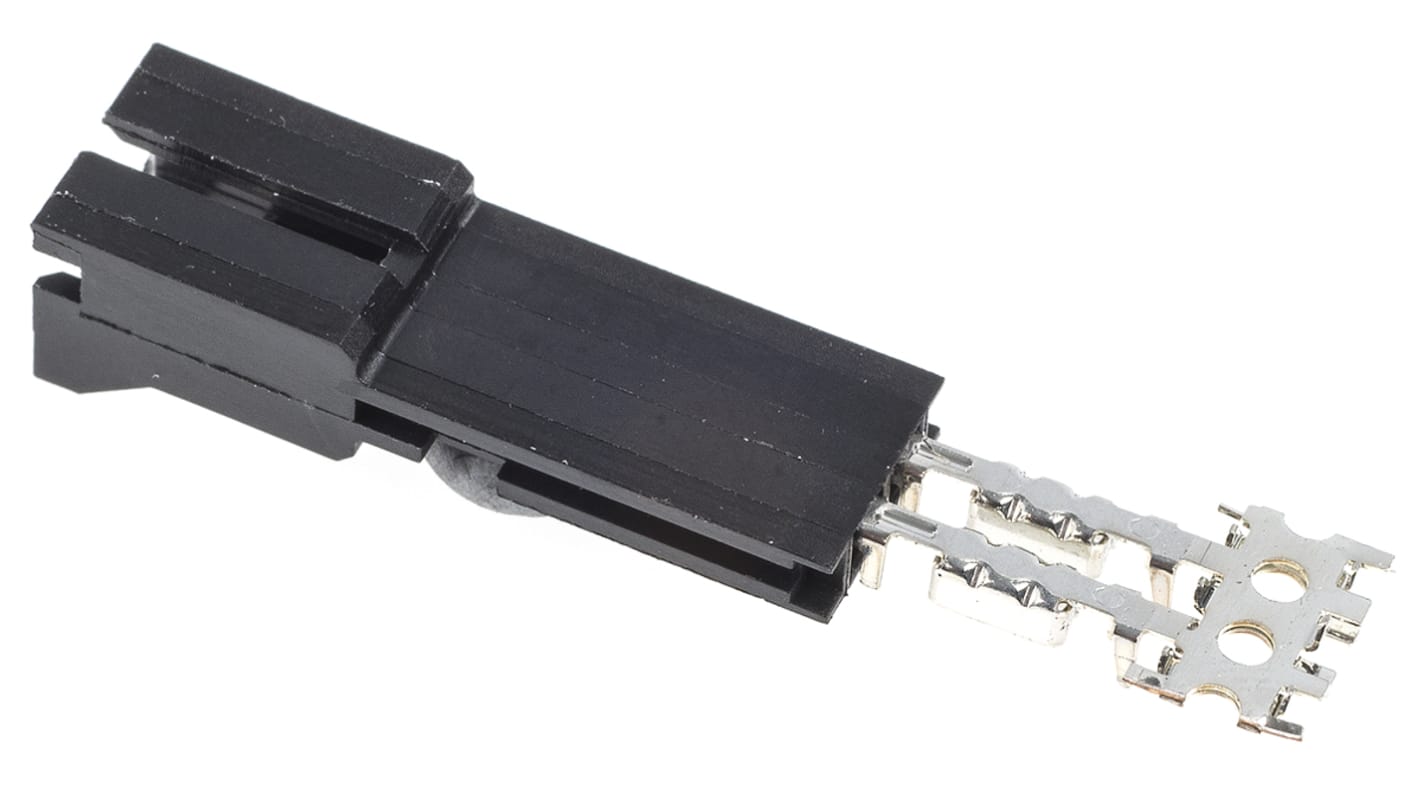 TE Connectivity 2-Way IDC Connector Plug for Cable Mount, 1-Row