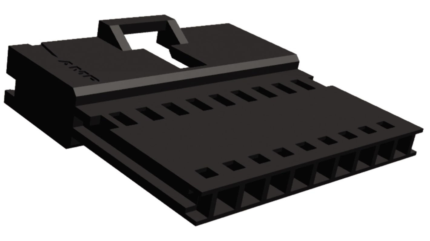 TE Connectivity, AMPMODU MTE Male Connector Housing, 2.54mm Pitch, 9 Way, 1 Row