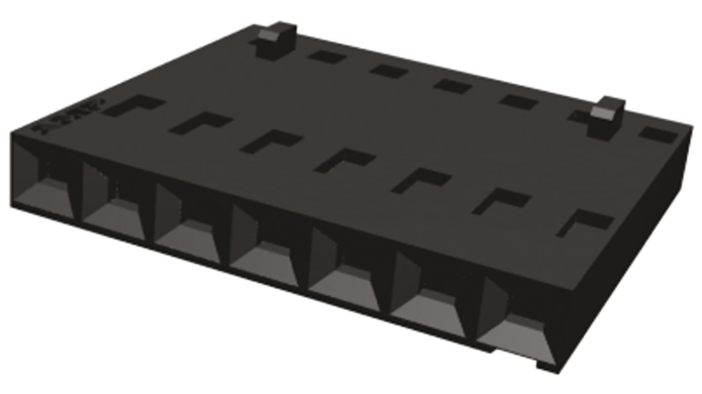 TE Connectivity AMPMODU MTE Steckverbindergehäuse Stecker 2.54mm, 7-polig / 1-reihig Gerade, Kabelmontage für