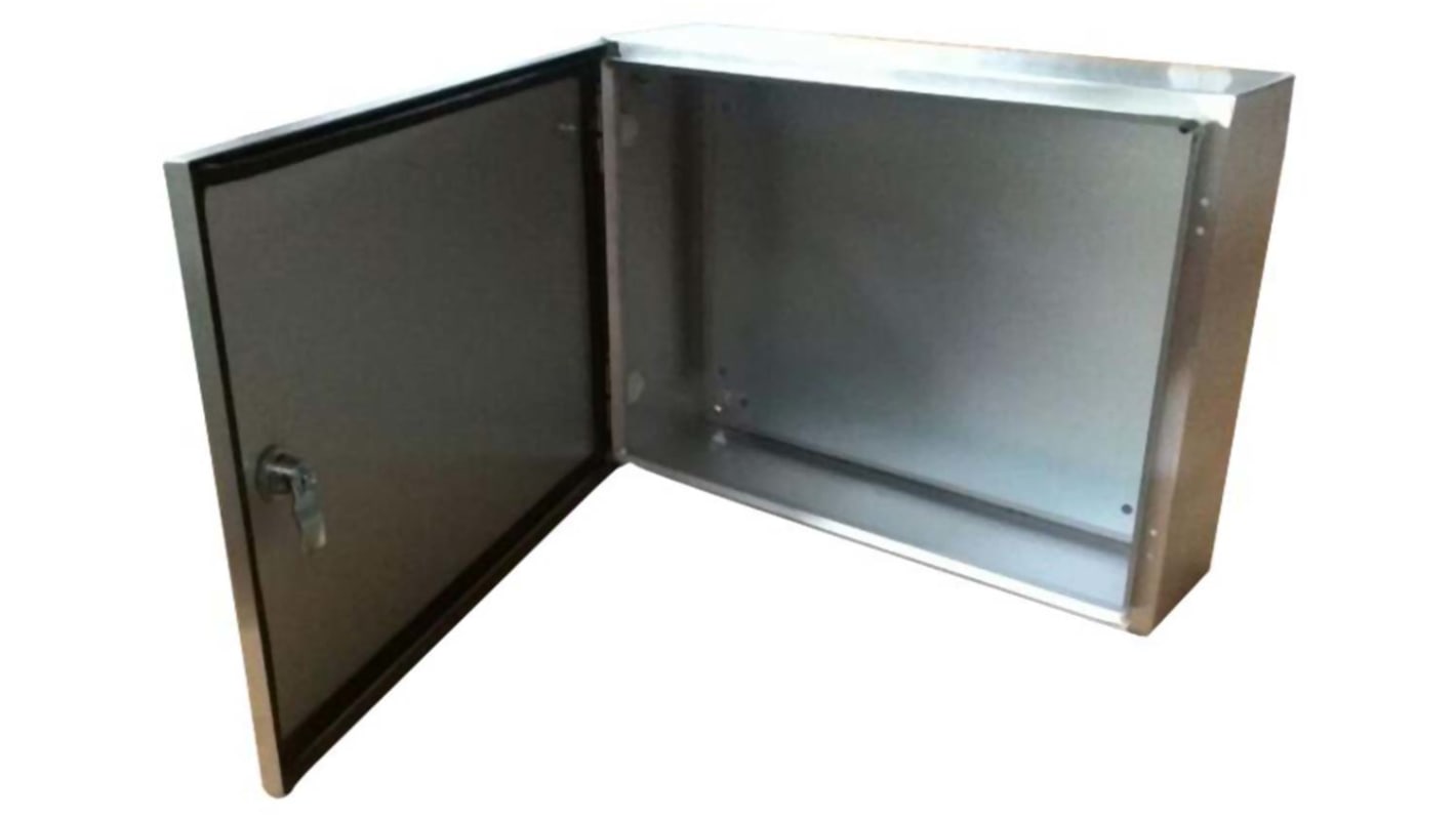 Caja de pared RS PRO de Acero inoxidable 304 Sin Pintar, , 500 x 500 x 200mm, IP66
