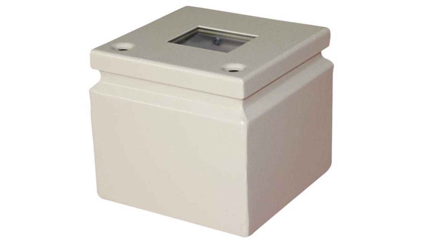 Caja de conexiones RS PRO, 0, Acero, Gris, 150mm, 150mm, 80mm, 150 x 150 x 80mm, IP65