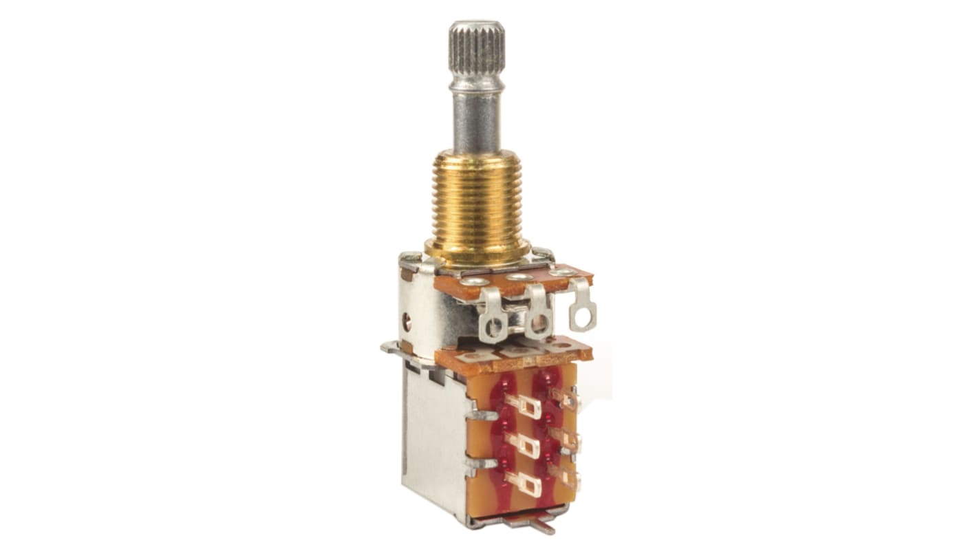 Bourns PDB185-GTR, Tafelmontage  Dreh Potentiometer 250kΩ ±20% / 0.05W , Schaft-Ø 6,35 mm