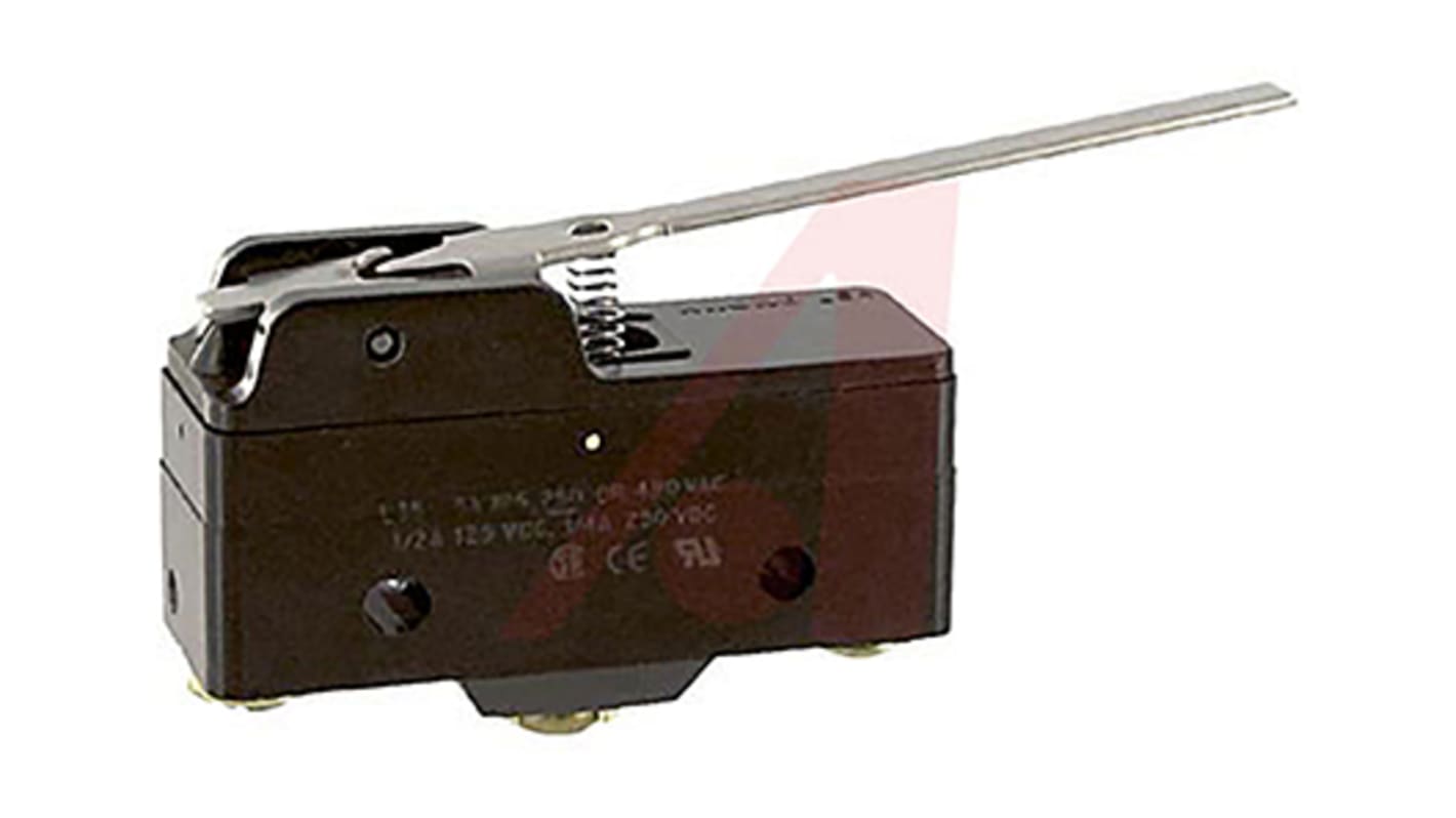 Honeywell Mikroschalter Hebel gerade-Betätiger Schraub, 5 A, 1-poliger Umschalter 0,7 N -53°C - +204°C