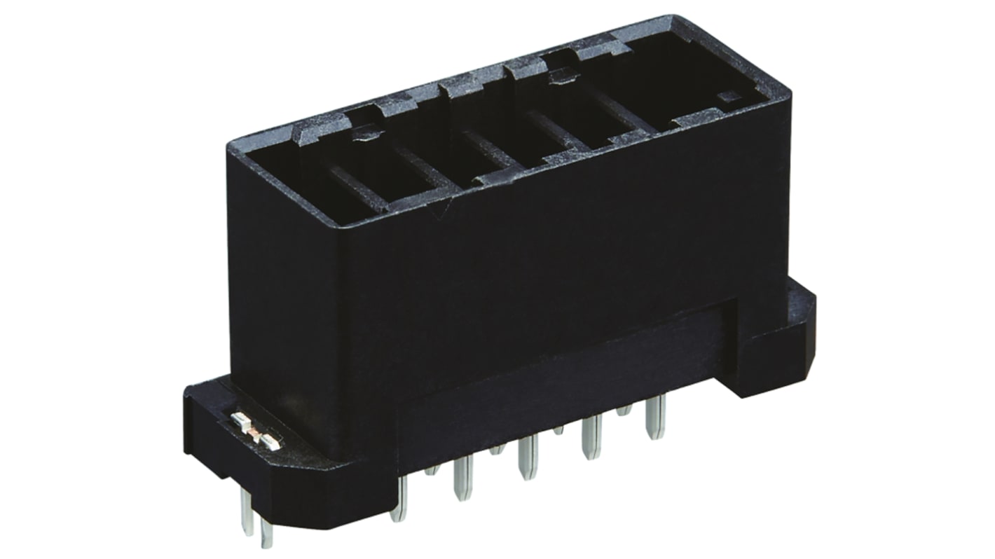 Conector hembra para PCB Hirose serie FX30B, de 4 vías en 1 fila, paso 3.81mm, 250 V, 12A, Montaje en orificio pasante,