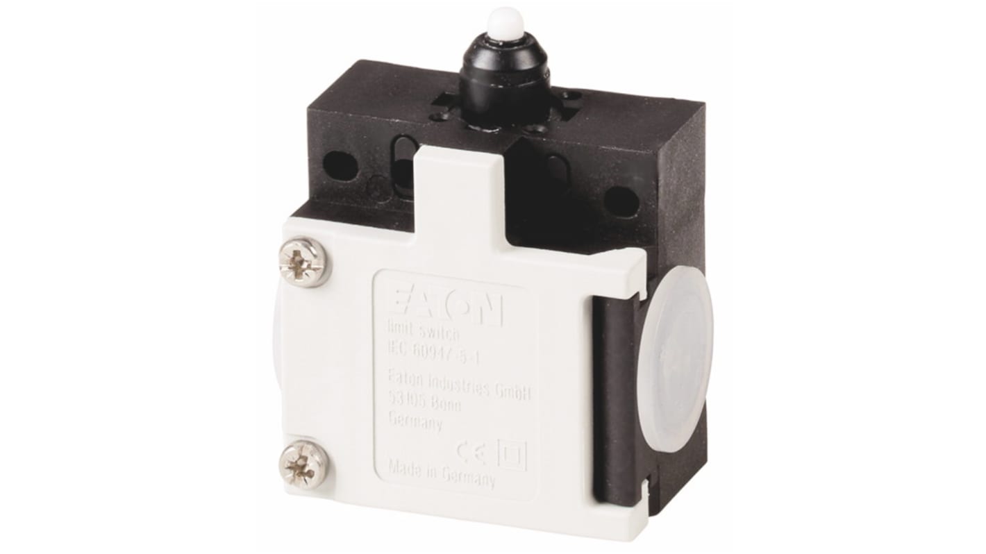 Eaton AT0 Series Plunger Limit Switch, NO/NC, IP65, Plastic Housing, 415V ac Max, 10A Max