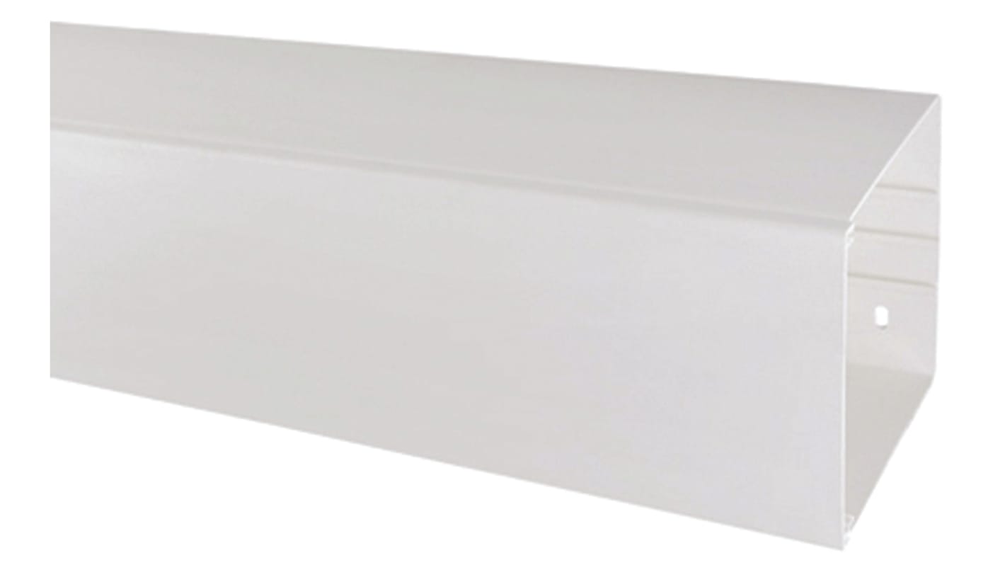 Goulotte RS PRO, 100 mm x 100mm x 3m, en PVCU Blanc