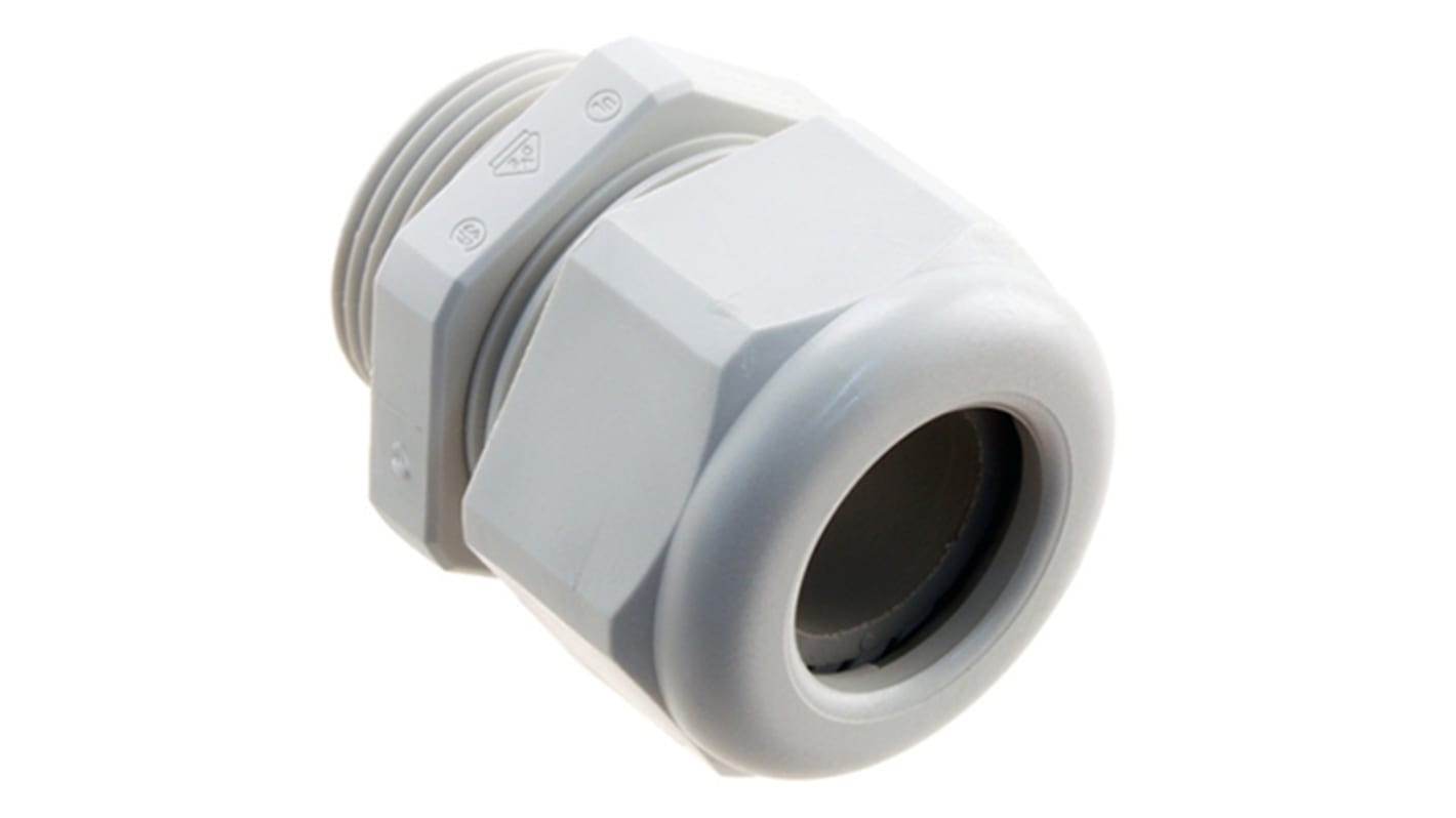 HARTING Han CGM-P Series Grey Thermoplastic Cable Gland, M25 Thread, 9mm Min, 16mm Max, IP68