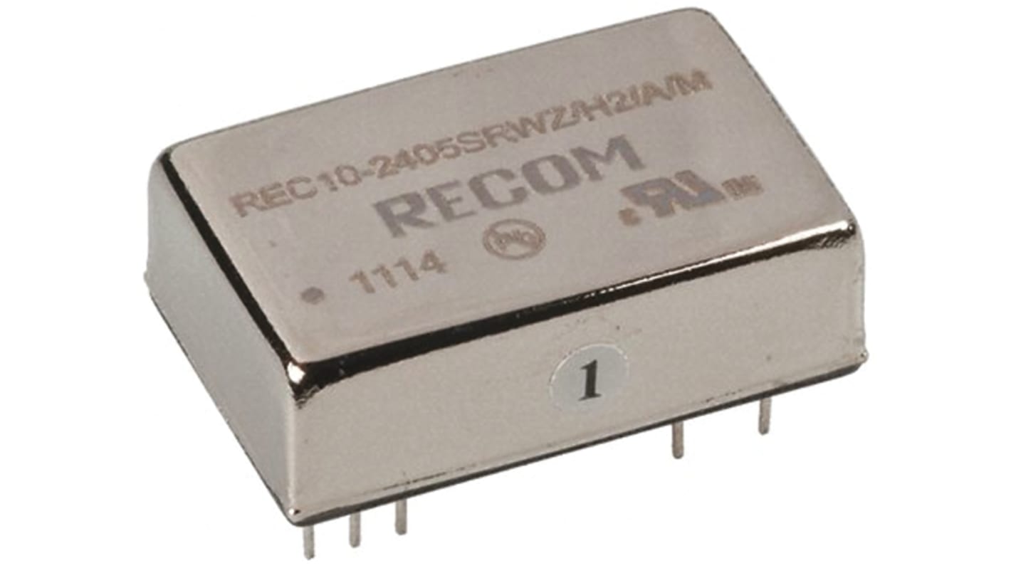 Recom RP30 FW Isolated DC-DC Converter, ±5V dc/ ±3A Output, 9 → 36 V dc Input, 30W, Through Hole, +50°C Max Temp