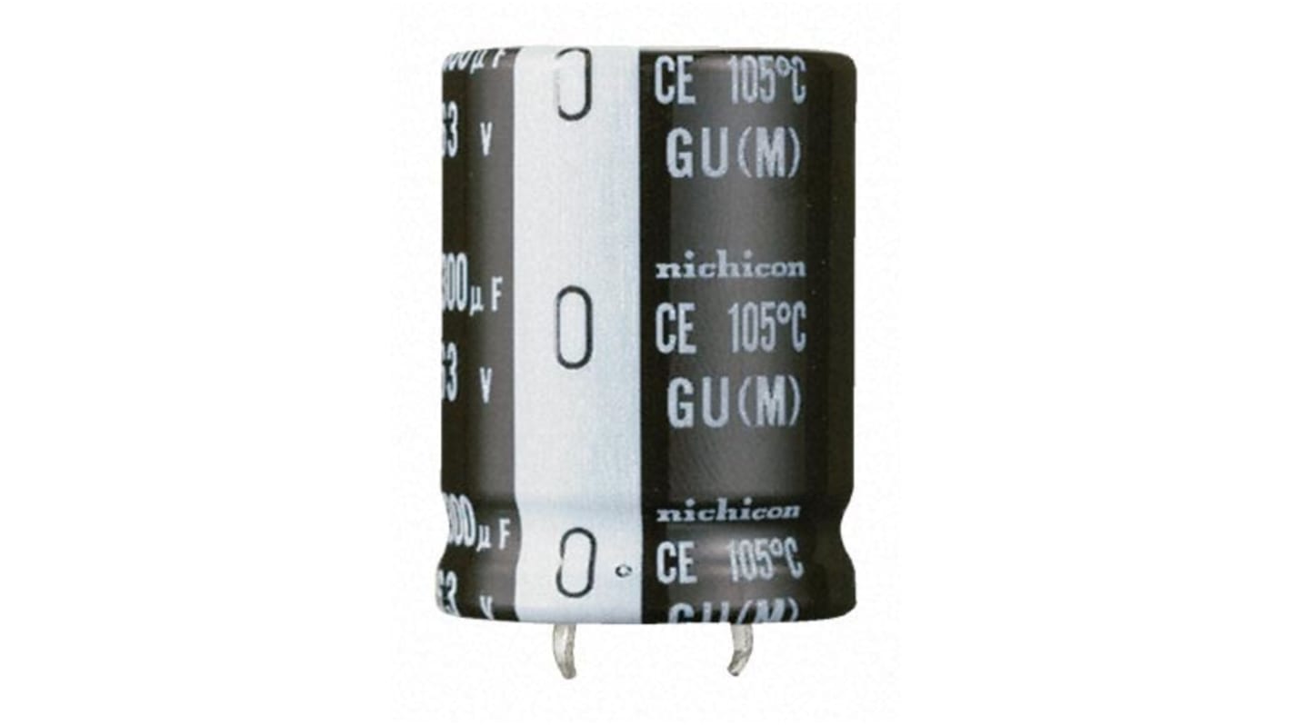 Nichicon 330μF Aluminium Electrolytic Capacitor 200V dc, Snap-In - LGU2D331MELZ